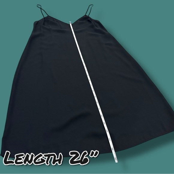 EUC Zara Semi Sheer Mini V-Neck Slip Dress in Black. Size Small - Picture 7 of 11